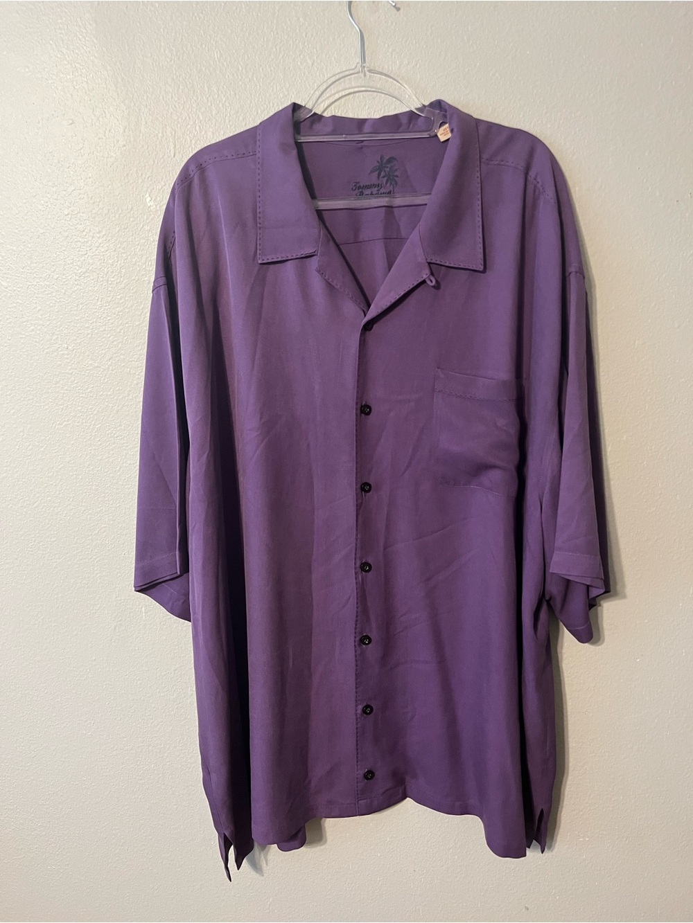 Tommy Bahama 100% Silk Causal Short Sleeve Button Down Resort Vacation 3XLT